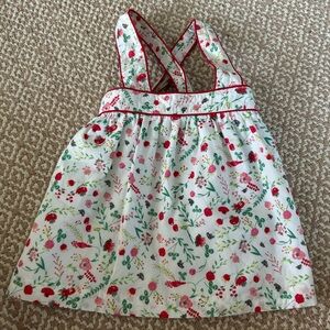 Bella bliss Floral Cross-Back top EUC